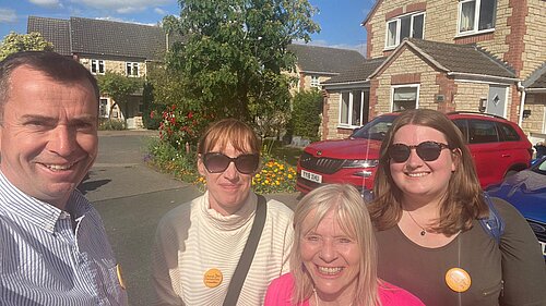 Calum Miller MP out with local campaigners