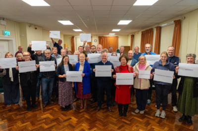 Freddie attending the LGR town hall meeting in Wheatley