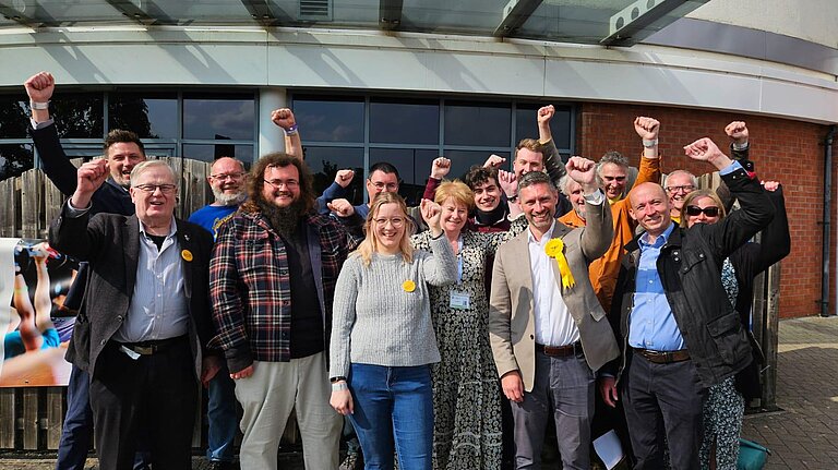 Cherwell candidates celebrating after election