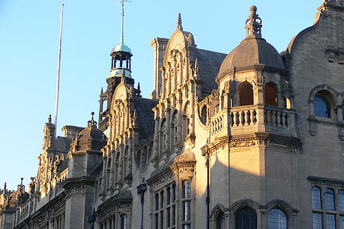 Oxford Town Hall roofline