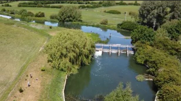 Shifford Weir from above