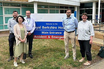 Freddie meets the new Chief Executive of the Royal Berkshire Hospital NHS Foundation Trust