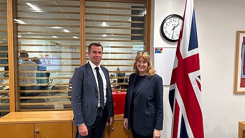 Calum Miller MP meeting Sarah Jones, Minister for Policing