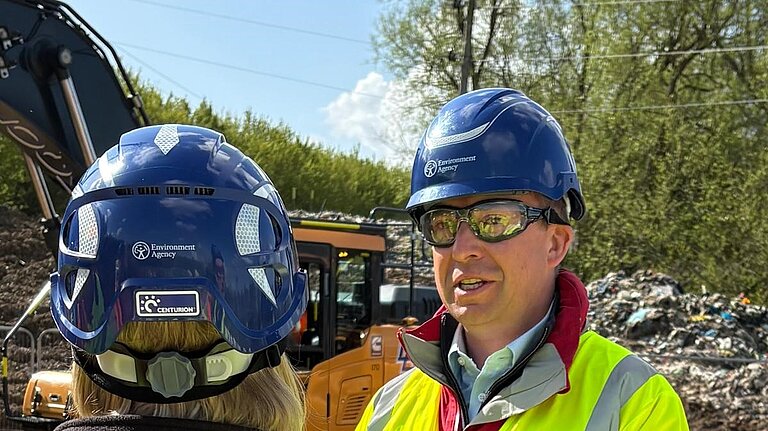 Calum Miller is working to clear the illegal waste