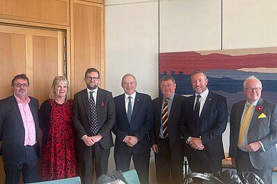 Freddie at the roundtable with attendees including  Sir Ed Davey MP