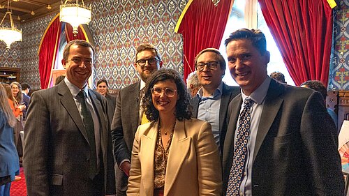 Calum Miller MP, Freddie van Mierlo MP, Layla Moran MP, Olly Glover MP and Charlie Maynard MP at the Taste of Oxford event 