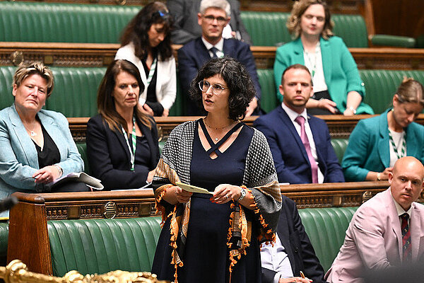 Layla speaking in the House of Commons on Gaza