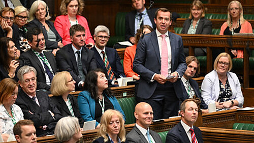 Calum speaking in Parliament