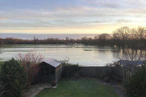 The Moors in Ducklington: no this is not a lake, but a proposed site for housing