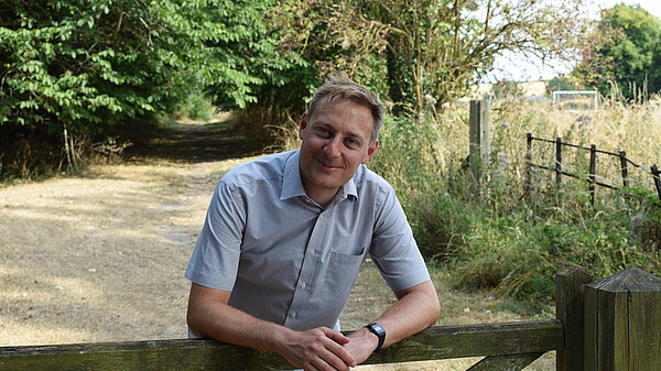 Olly in field