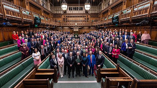 The Chamber photo commemorating 75 years since the reopening