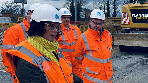 Layla Moran MP at Botley Road Bridge works