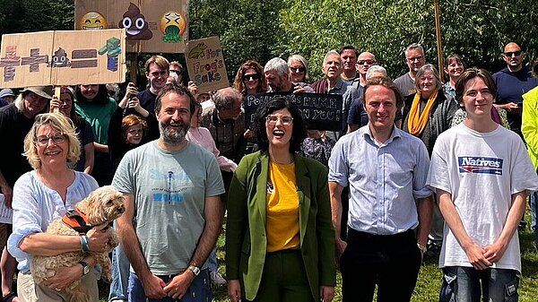 Layla campaigning for clean rivers