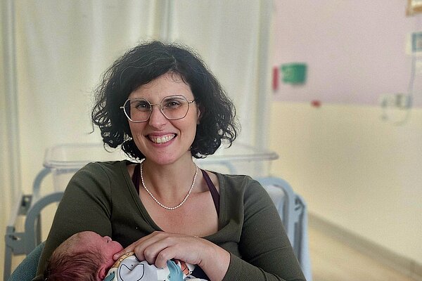Layla Moran with baby