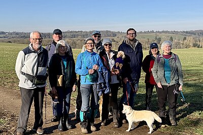 Freddie with Henley and Goring Ramblers