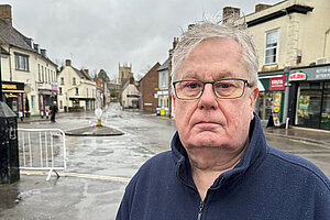 Lib Dem Prospective Candidate for Bicester North & Caversfield, John Willett in Market Square