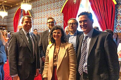 Freddie with fellow Oxfordshire MPs at the Taste of Oxfordshire event in Westminster