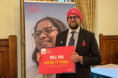 At the Breast Cancer Now event in Westminster